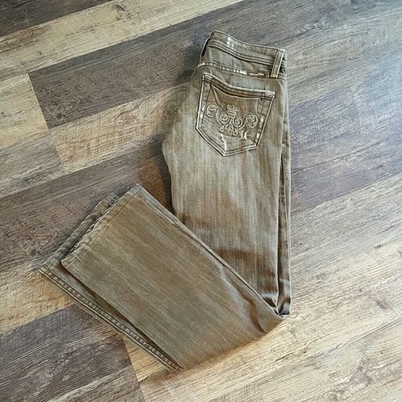Miss Me jeans women St.Marcus distressed gray skinny embroidered denim size 26 - Picture 1 of 8